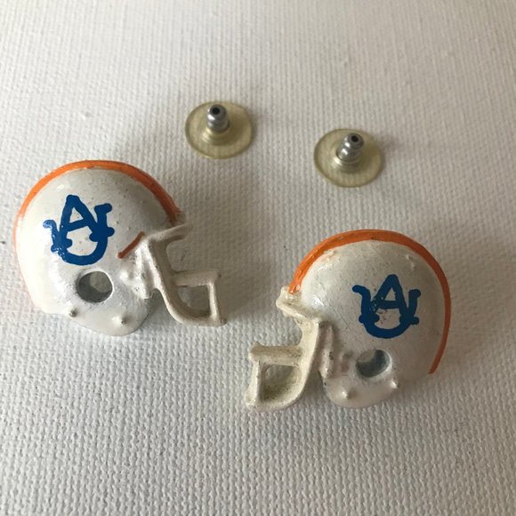 University of Auburn Earrings Handmade Helmet - Picture 2 of 8